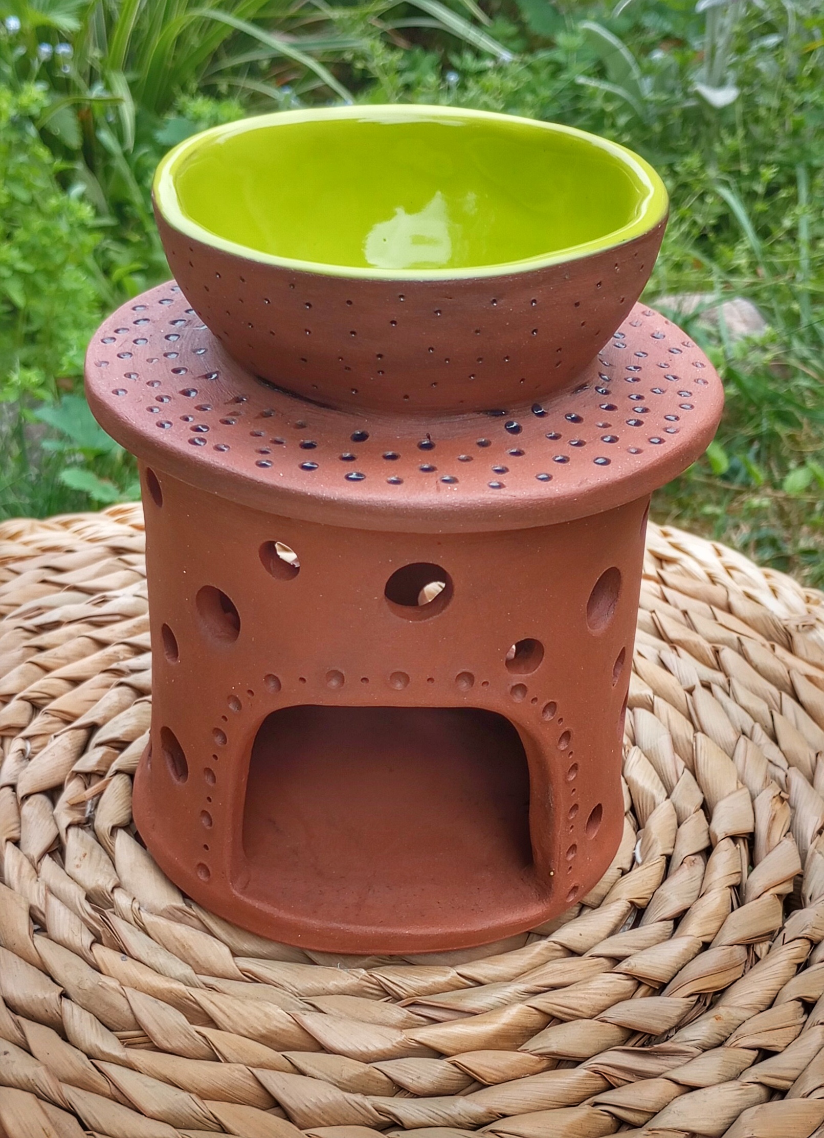 Aromalampa - světle zelená